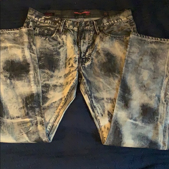 Grey and Black acid style jeans - Picture 2 of 4